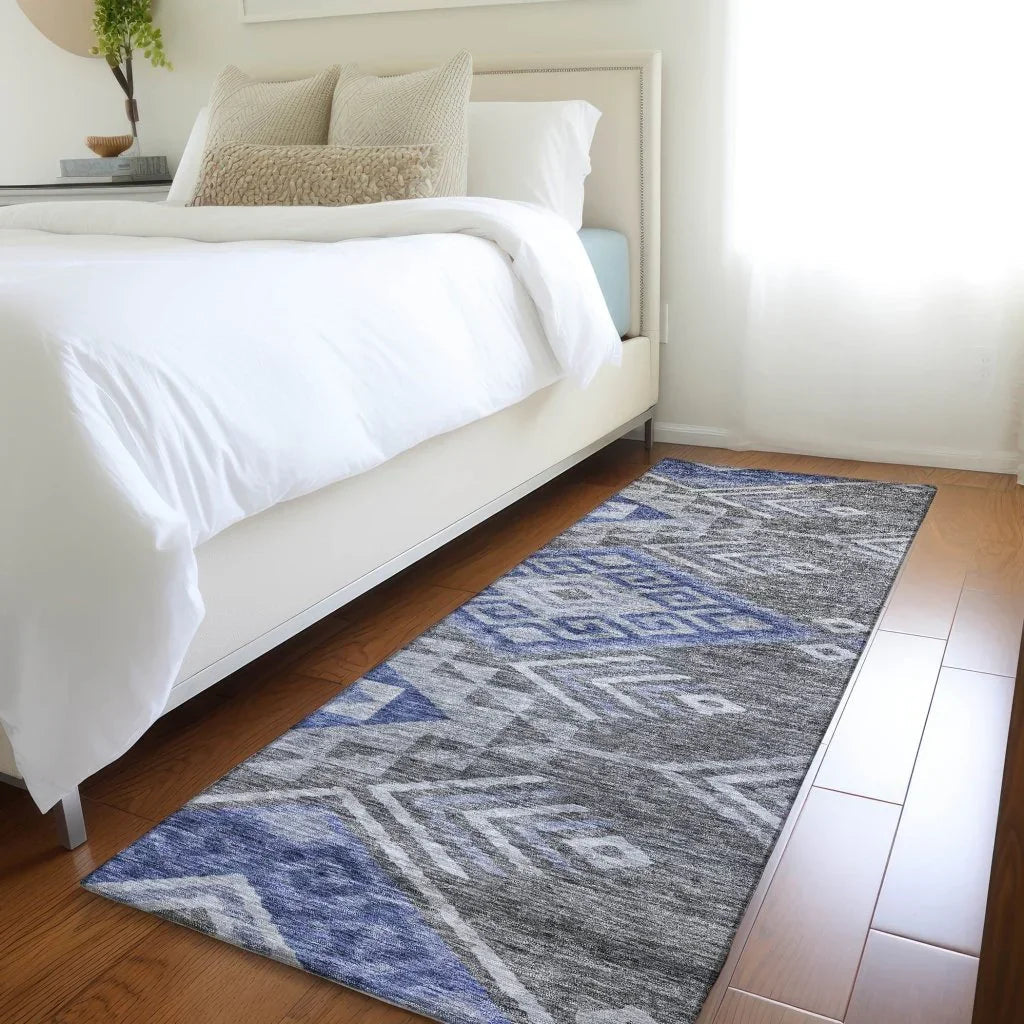 Harmony Pewter Washable Indoor-Outdoor Rug-Outdoor Rugs-LOOMLAN Rugs-LOOMLAN