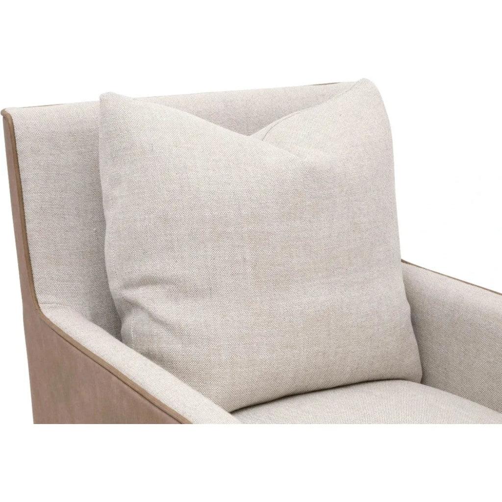 Harmony Two Tone Dining Arm Chair Casters - LOOMLAN - Essentials For Living - Dining Chairs