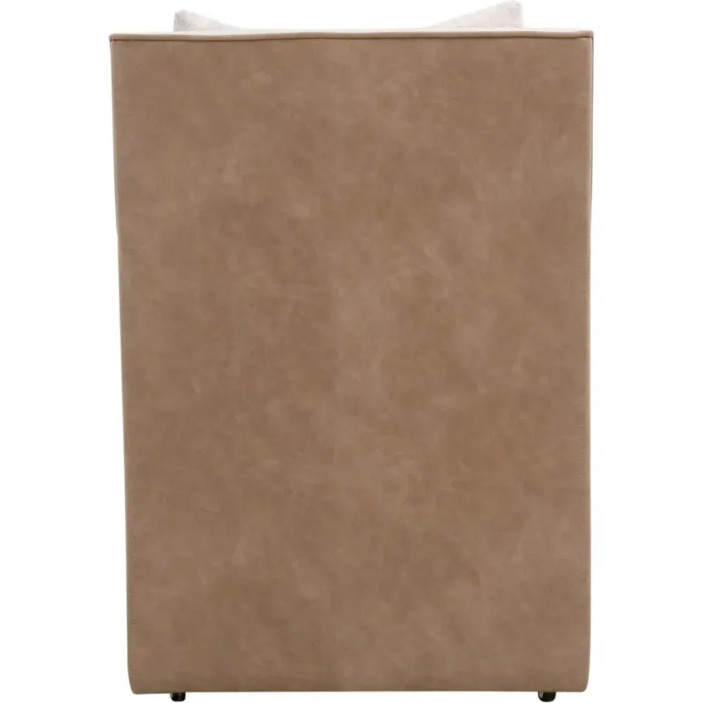 Harmony Two Tone Dining Arm Chair Casters - LOOMLAN - Essentials For Living - Dining Chairs