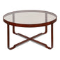 Harness Round Coffee Table - LOOMLAN - Sarreid - Coffee Tables
