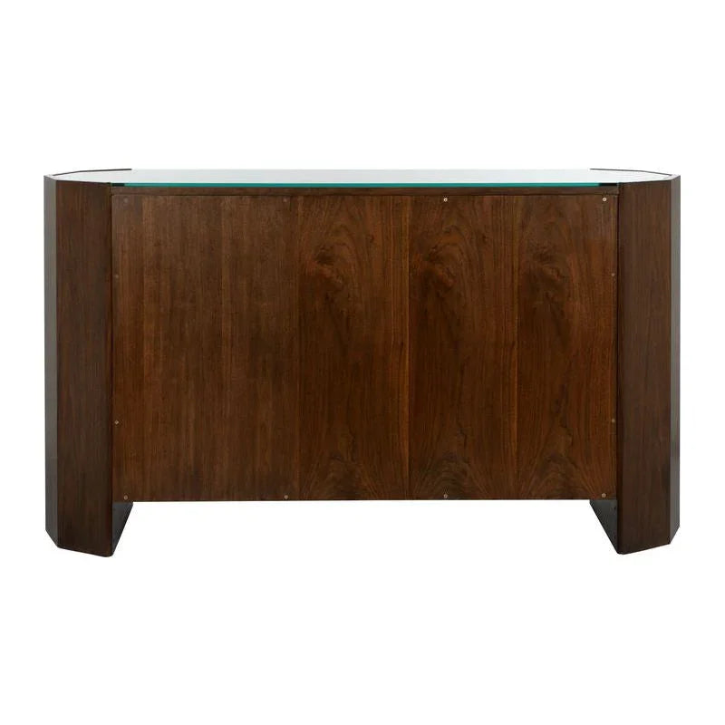Harper Glass Top Wooden Console Cabinet - LOOMLAN - Wildwood - Accent Cabinets