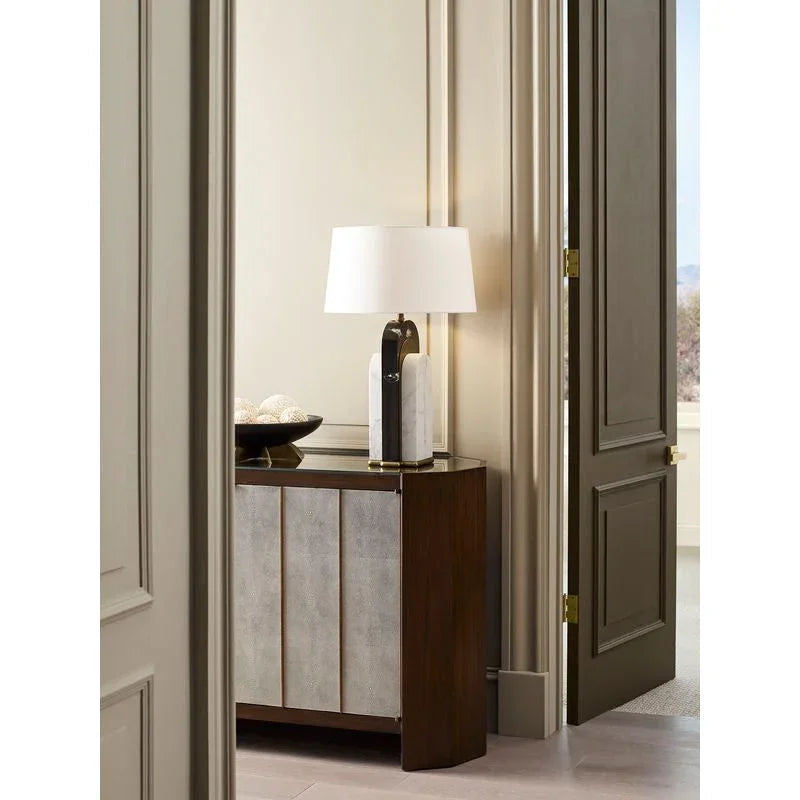Harper Glass Top Wooden Console Cabinet - LOOMLAN - Wildwood - Accent Cabinets
