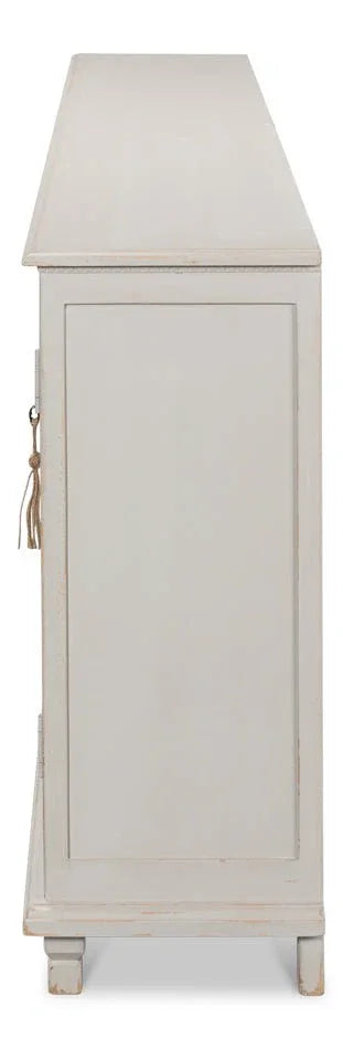 Harper Wooden White Sideboard - LOOMLAN - Sarreid - Sideboards