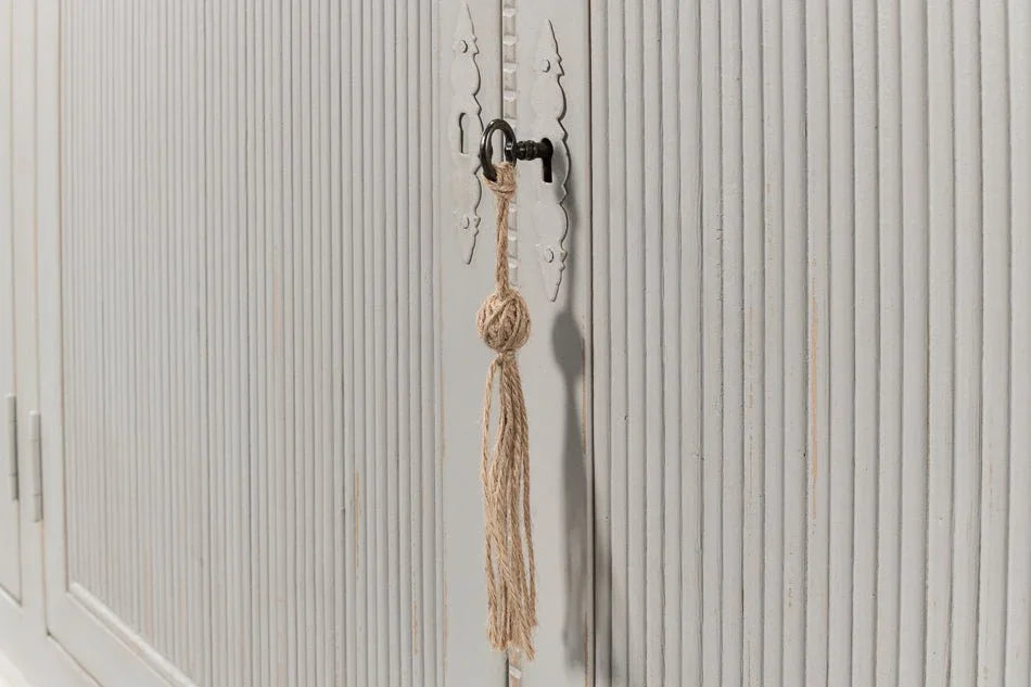 Harper Wooden White Sideboard - LOOMLAN - Sarreid - Sideboards