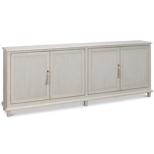 Harper Wooden White Sideboard - LOOMLAN - Sarreid - Sideboards