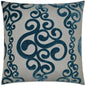 Harpo Peacock Blue Throw Pillow With Insert - LOOMLAN - D.V. Kap - Throw Pillows