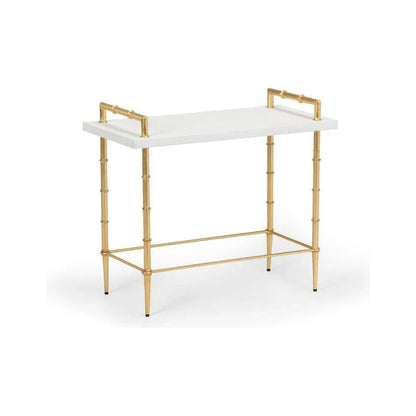 Harris White Wooden Top Drinks Table - LOOMLAN - Chelsea House - Side Tables