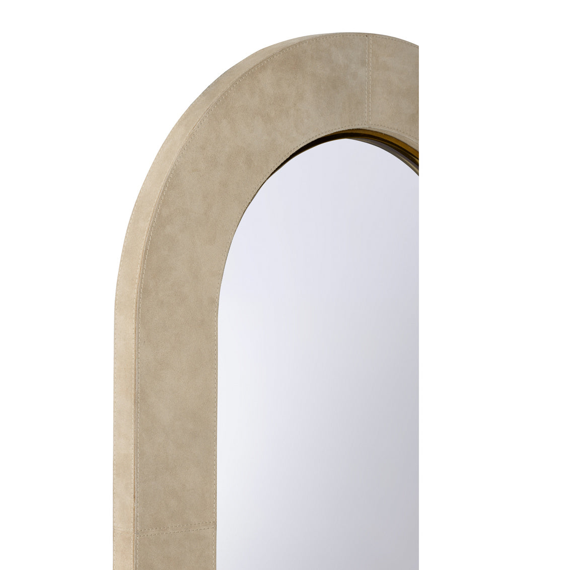 Harrison Leather Warp Frame Wall Mirror