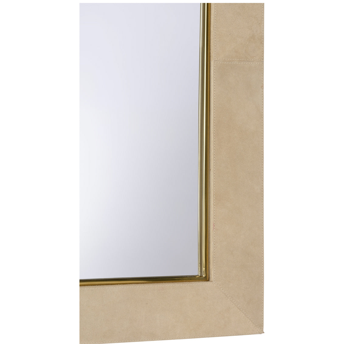 Harrison Leather Warp Frame Wall Mirror