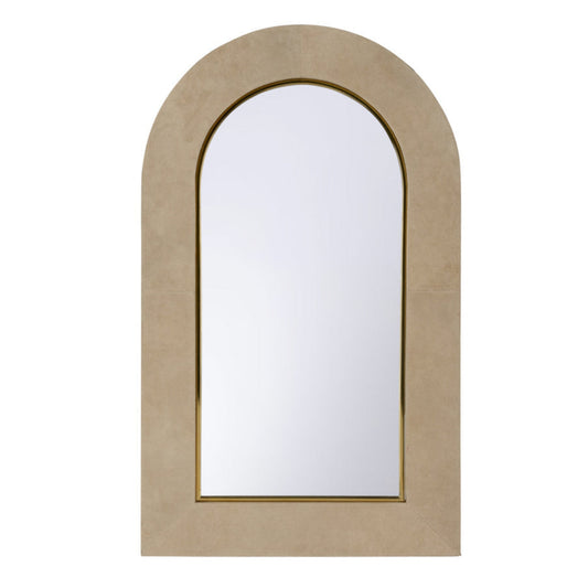 Harrison Leather Warp Frame Wall Mirror