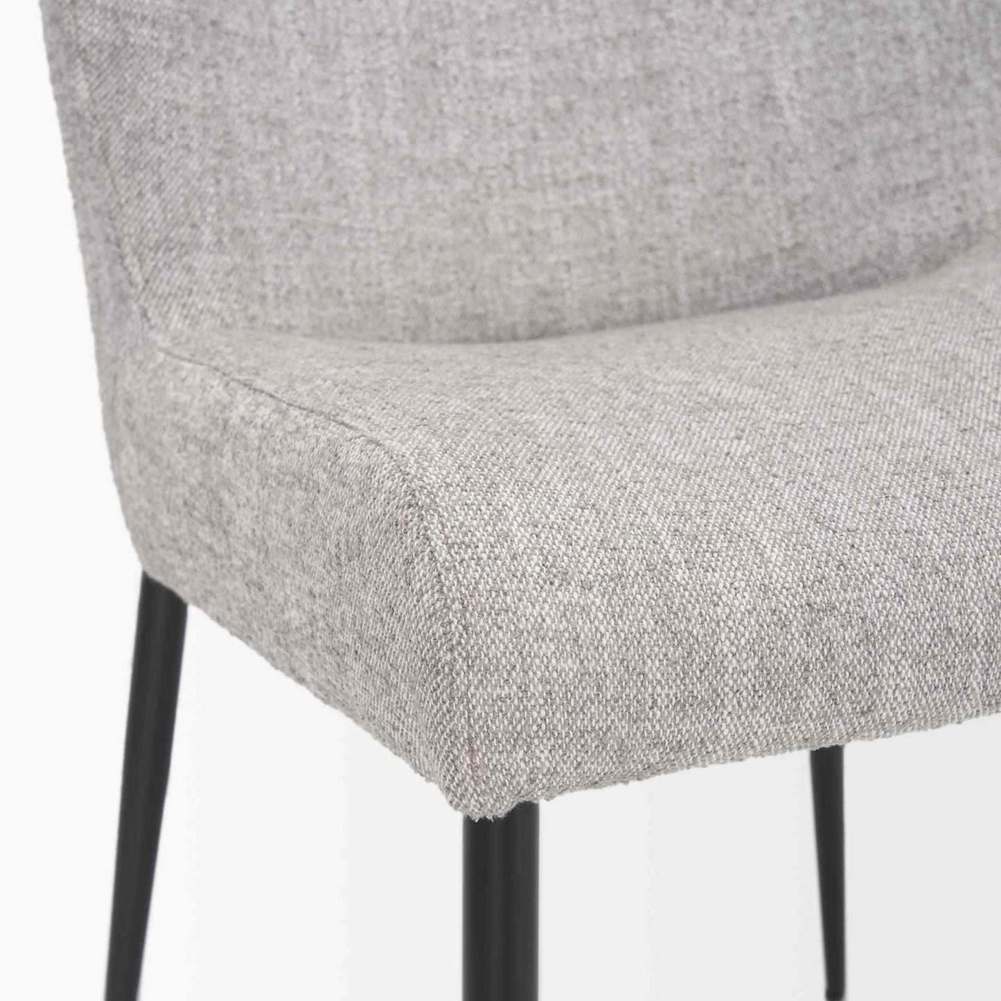 Hartt Grey Fabric Dining Chair (Set of 2)