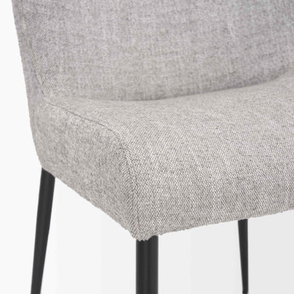Hartt Grey Fabric Dining Chair (Set of 2)