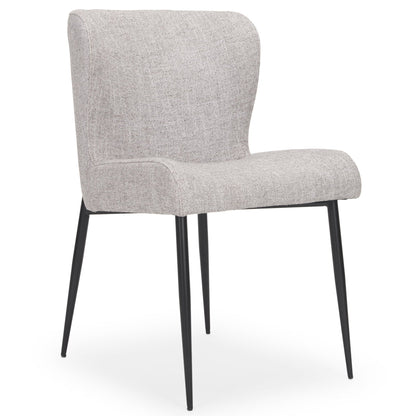 Hartt Grey Fabric Dining Chair (Set of 2)