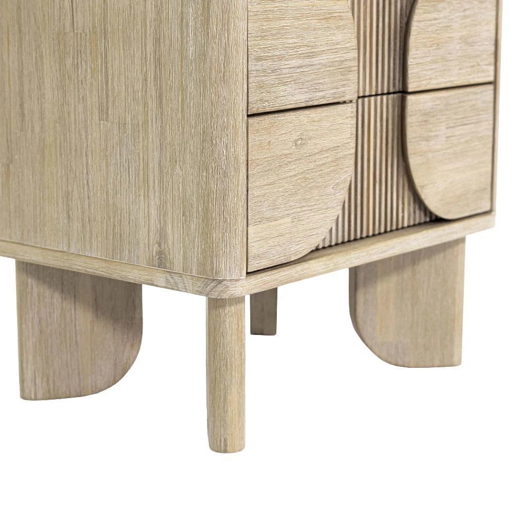 Haru Elegant Designed Wooden Nightstand - LOOMLAN - LH Imports - Nightstands