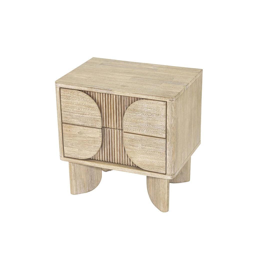 Haru Elegant Designed Wooden Nightstand - LOOMLAN - LH Imports - Nightstands