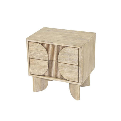 Haru Elegant Designed Wooden Nightstand - LOOMLAN - LH Imports - Nightstands