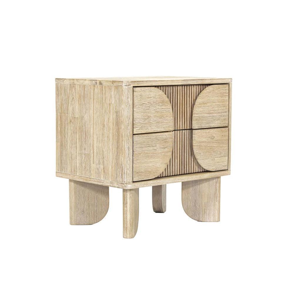 Haru Elegant Designed Wooden Nightstand - LOOMLAN - LH Imports - Nightstands