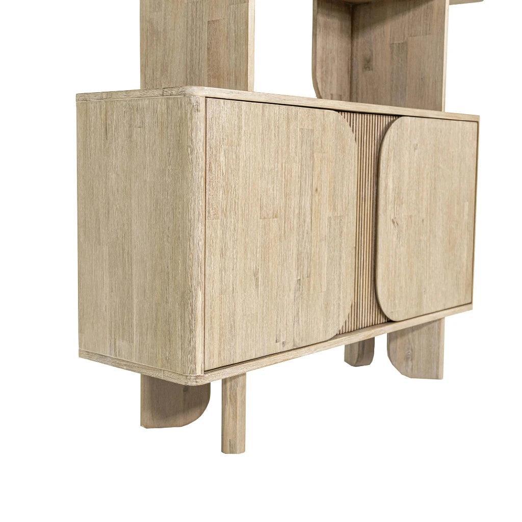 Haru Modern Looked Wooden Etagere-Etageres-LH Imports-LOOMLAN