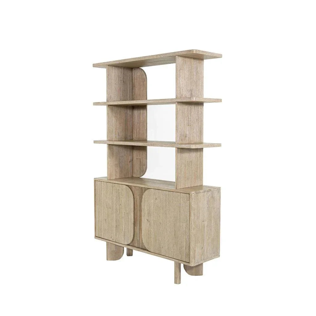 Haru Modern Looked Wooden Etagere-Etageres-LH Imports-LOOMLAN