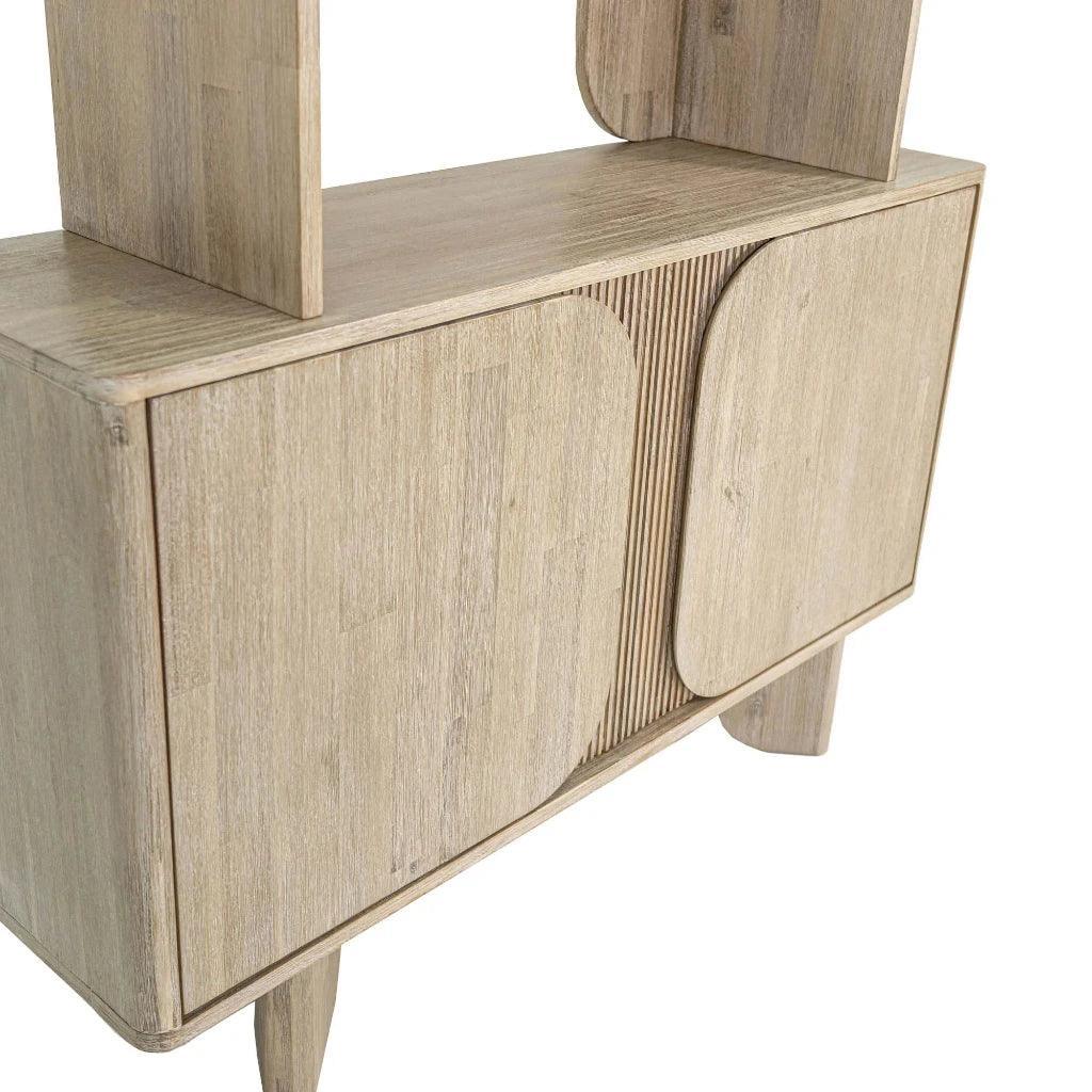 Haru Modern Looked Wooden Etagere-Etageres-LH Imports-LOOMLAN