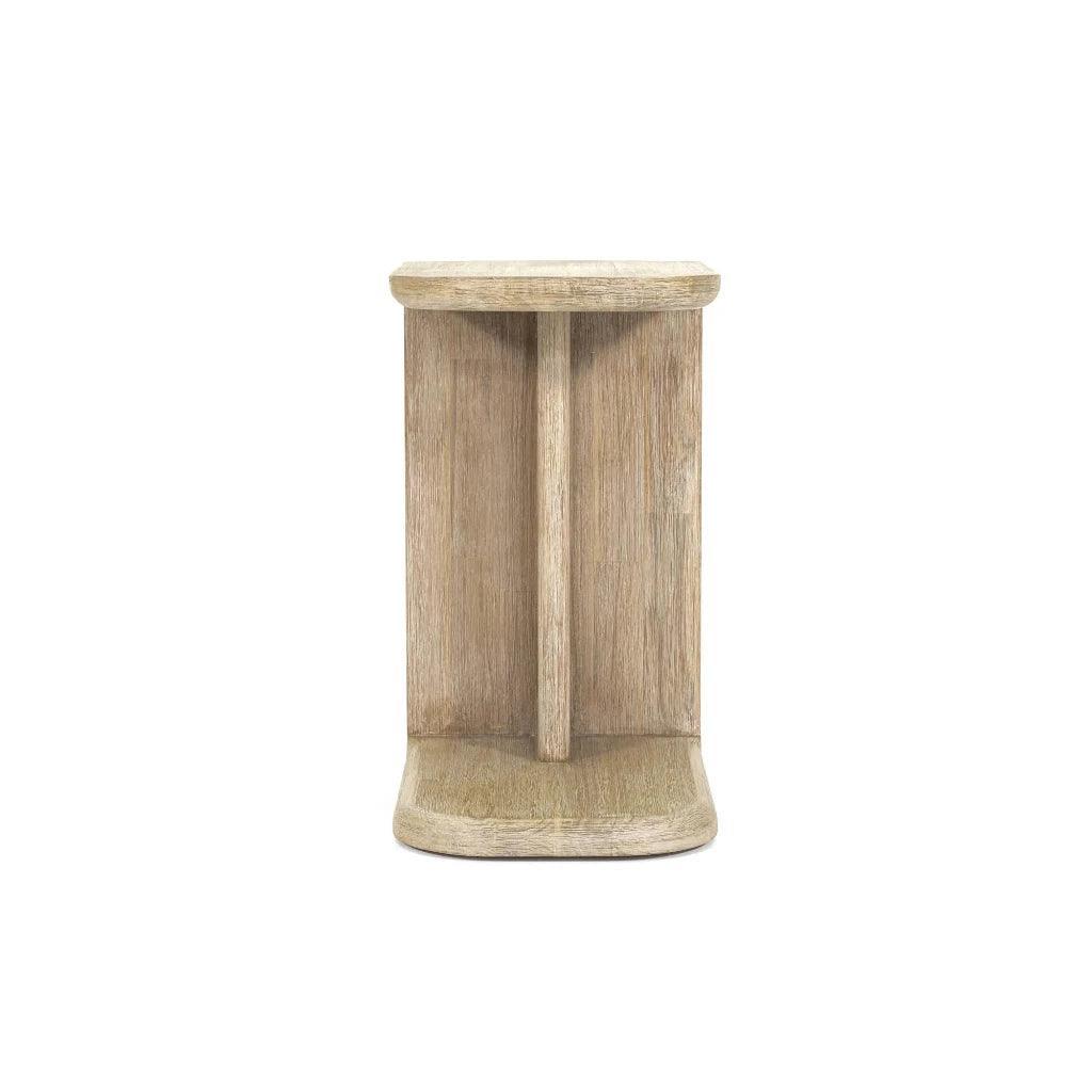 Haru Wooden C - Shaped Stylish Side Table - LOOMLAN - LH Imports - Side Tables