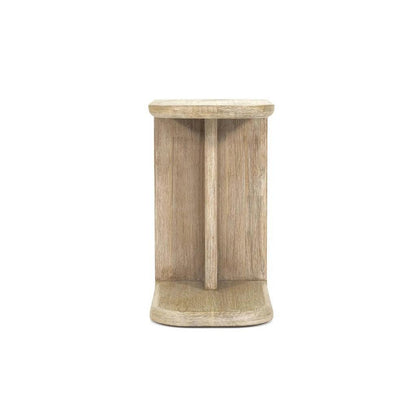 Haru Wooden C - Shaped Stylish Side Table - LOOMLAN - LH Imports - Side Tables