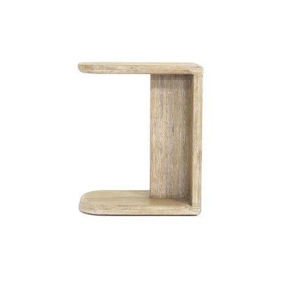 Haru Wooden C - Shaped Stylish Side Table - LOOMLAN - LH Imports - Side Tables