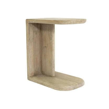 Haru Wooden C - Shaped Stylish Side Table - LOOMLAN - LH Imports - Side Tables