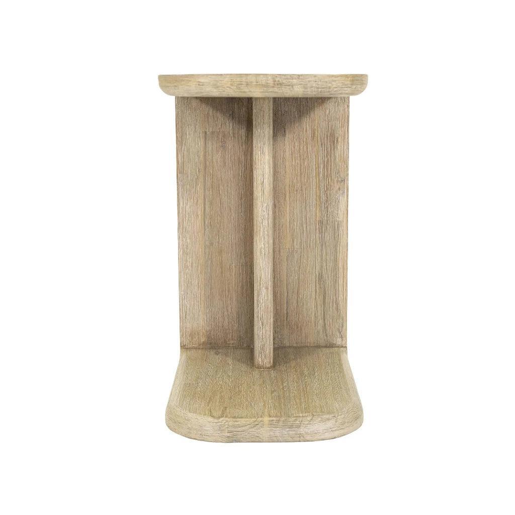 Haru Wooden C - Shaped Stylish Side Table - LOOMLAN - LH Imports - Side Tables