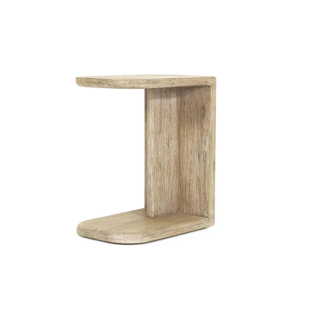 Haru Wooden C - Shaped Stylish Side Table - LOOMLAN - LH Imports - Side Tables