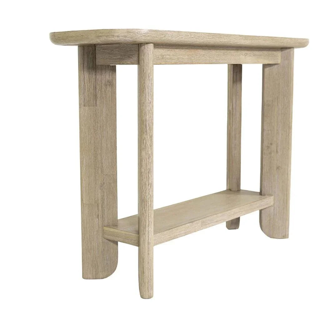 Haru Wooden Oval Console Table - LOOMLAN - LH Imports - Console Tables
