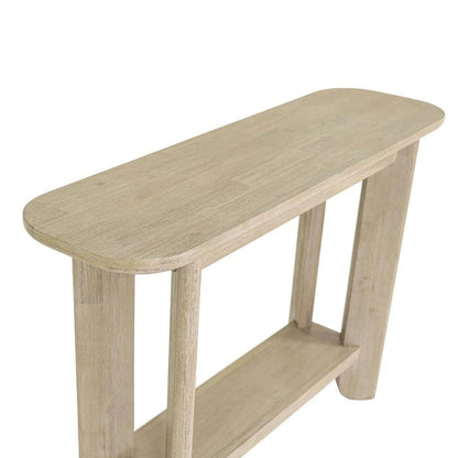 Haru Wooden Oval Console Table - LOOMLAN - LH Imports - Console Tables