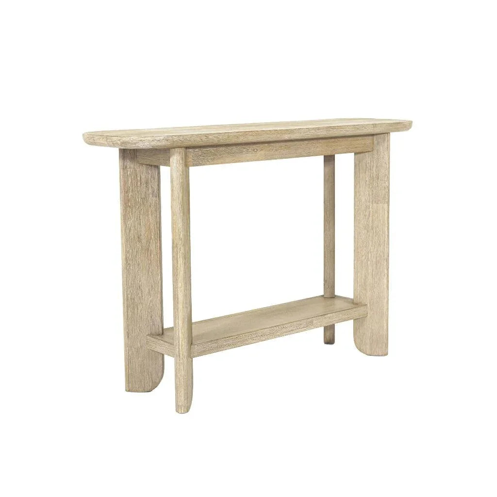 Haru Wooden Oval Console Table - LOOMLAN - LH Imports - Console Tables