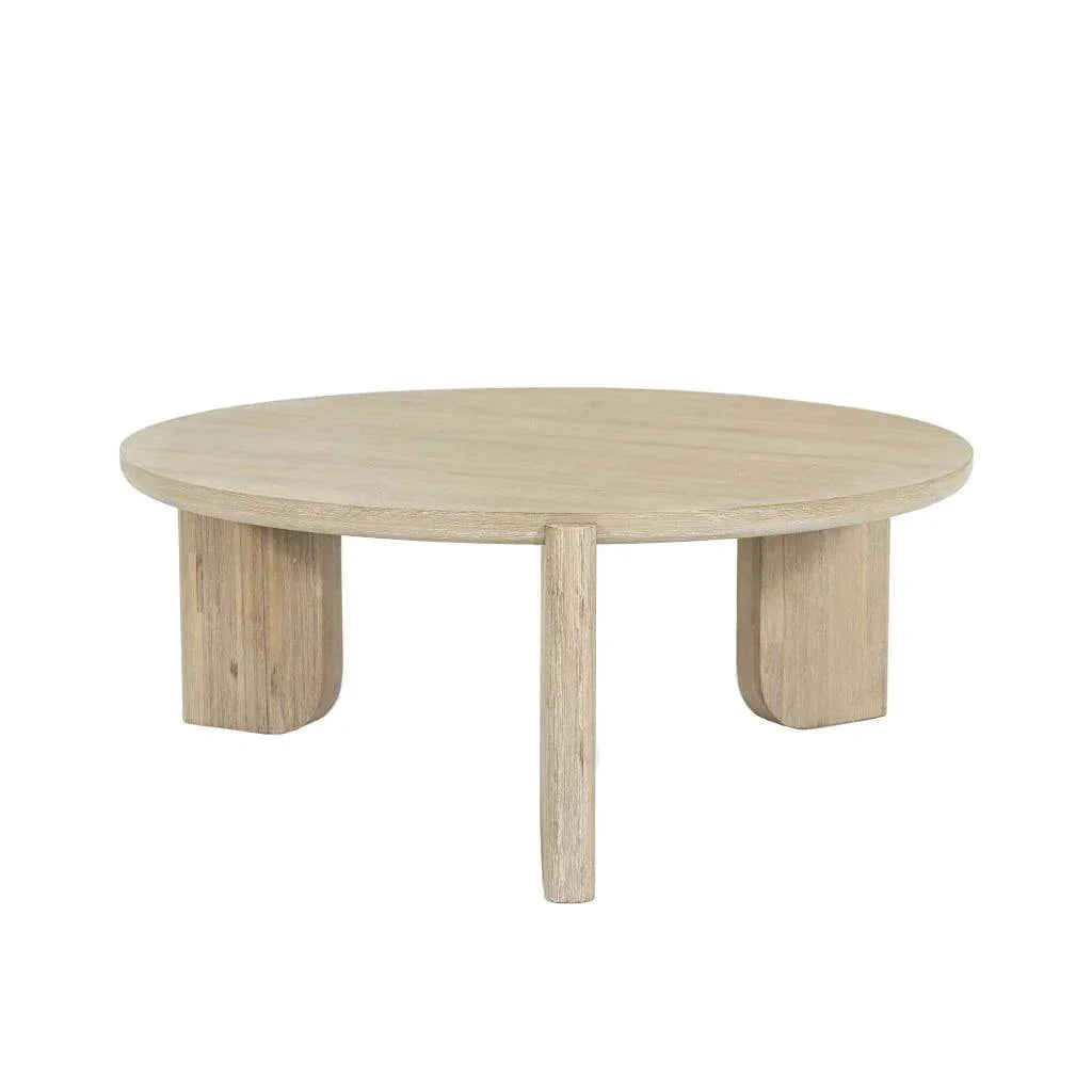 Haru Wooden Round Coffee Table - LOOMLAN - LH Imports - Coffee Tables