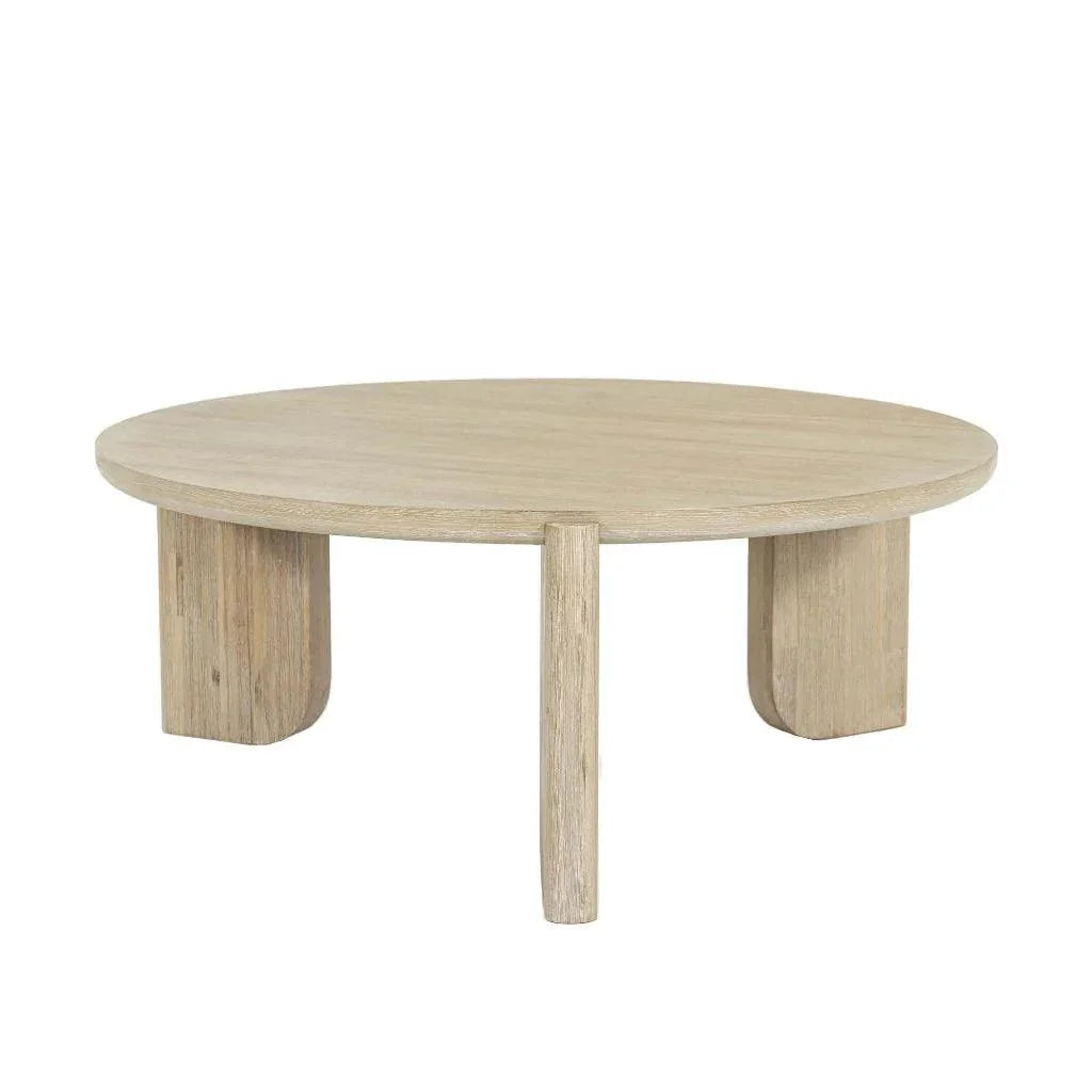Haru Wooden Round Coffee Table - LOOMLAN - LH Imports - Coffee Tables