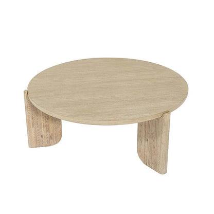 Haru Wooden Round Coffee Table - LOOMLAN - LH Imports - Coffee Tables