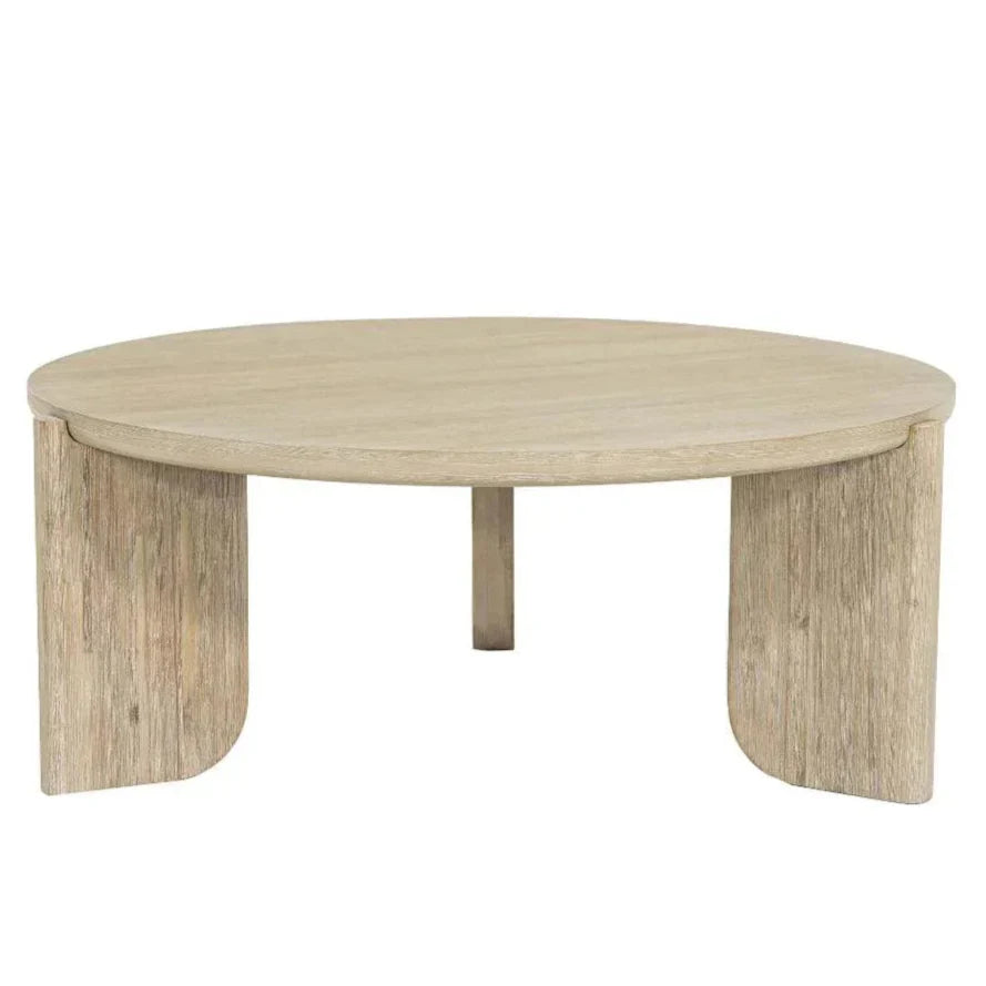 Haru Wooden Round Coffee Table - LOOMLAN - LH Imports - Coffee Tables
