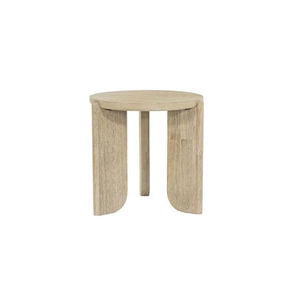 Haru Wooden Round Side Table - LOOMLAN - LH Imports - Side Tables