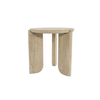 Haru Wooden Round Side Table - LOOMLAN - LH Imports - Side Tables