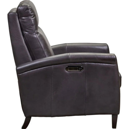 Haskell Leather Made Usb Power Recliner - LOOMLAN - Olivia + Quinn - Club Chairs