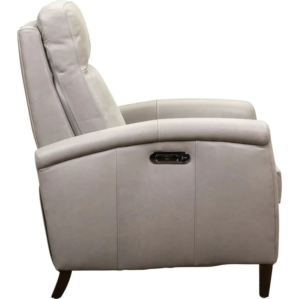 Haskell Leather Made Usb Power Recliner - LOOMLAN - Olivia + Quinn - Club Chairs