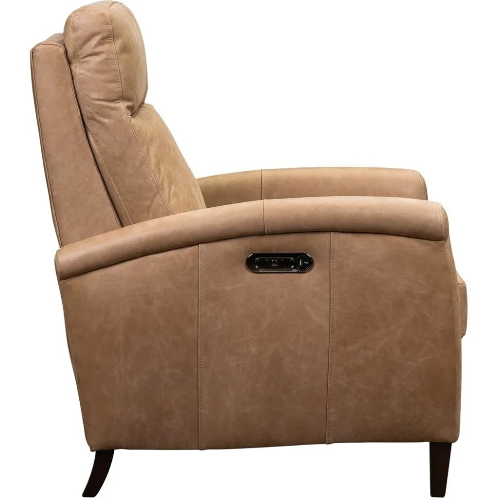 Haskell Leather Made Usb Power Recliner - LOOMLAN - Olivia + Quinn - Club Chairs