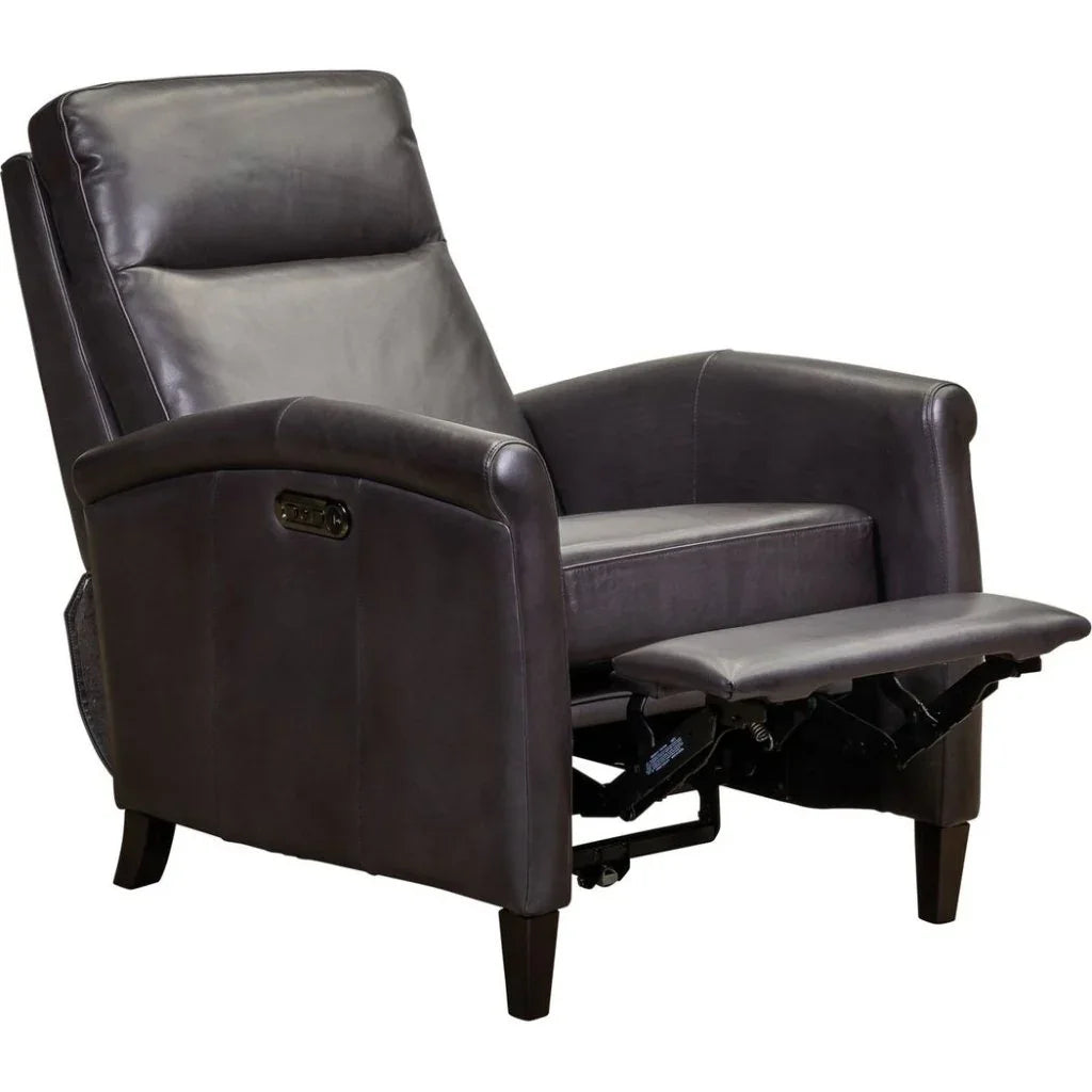 Haskell Leather Made Usb Power Recliner - LOOMLAN - Olivia + Quinn - Club Chairs