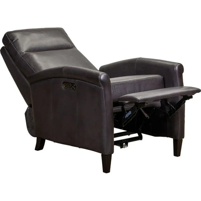 Haskell Leather Made Usb Power Recliner - LOOMLAN - Olivia + Quinn - Club Chairs
