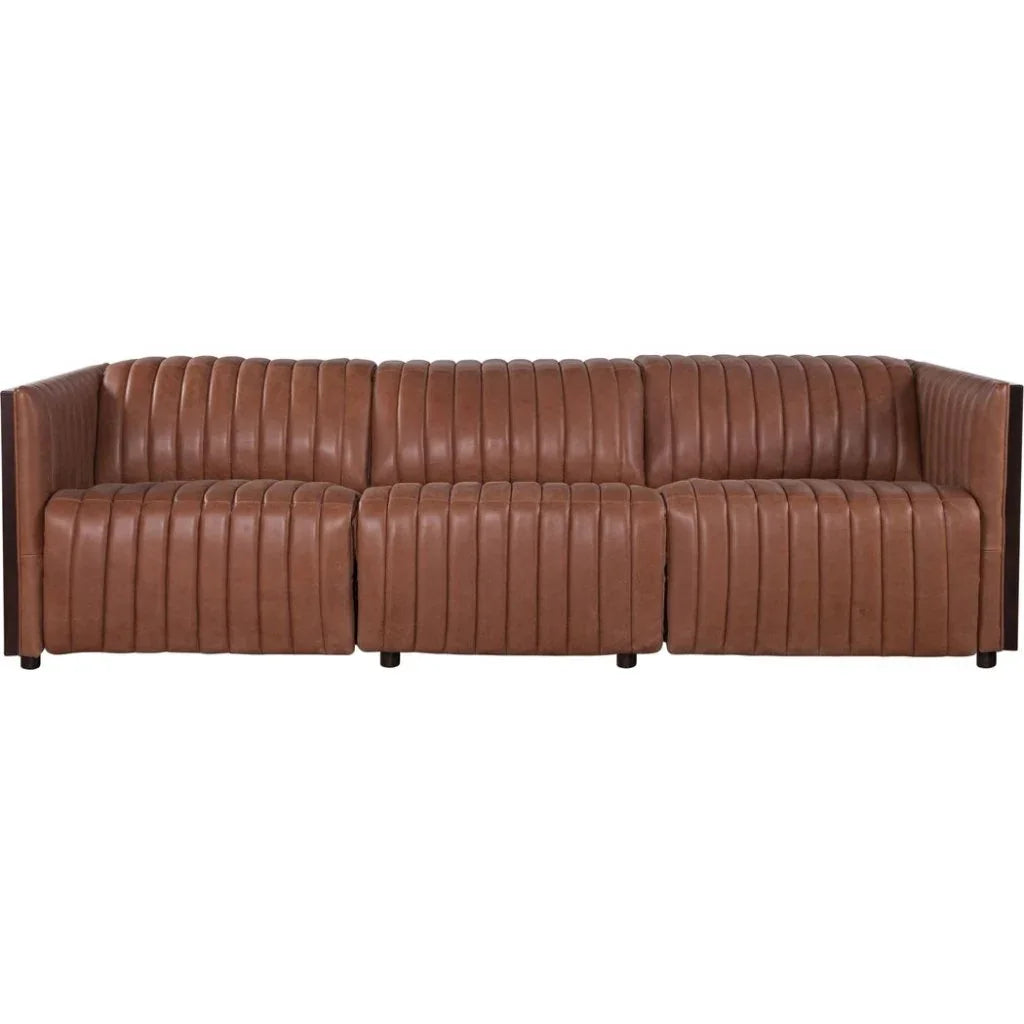 Havana Asteria Harness Leather Sofa - LOOMLAN - Olivia + Quinn - Sofas & Loveseats