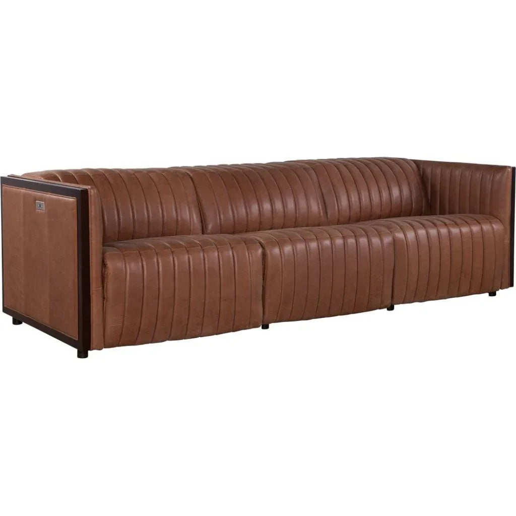 Havana Asteria Harness Leather Sofa - LOOMLAN - Olivia + Quinn - Sofas & Loveseats