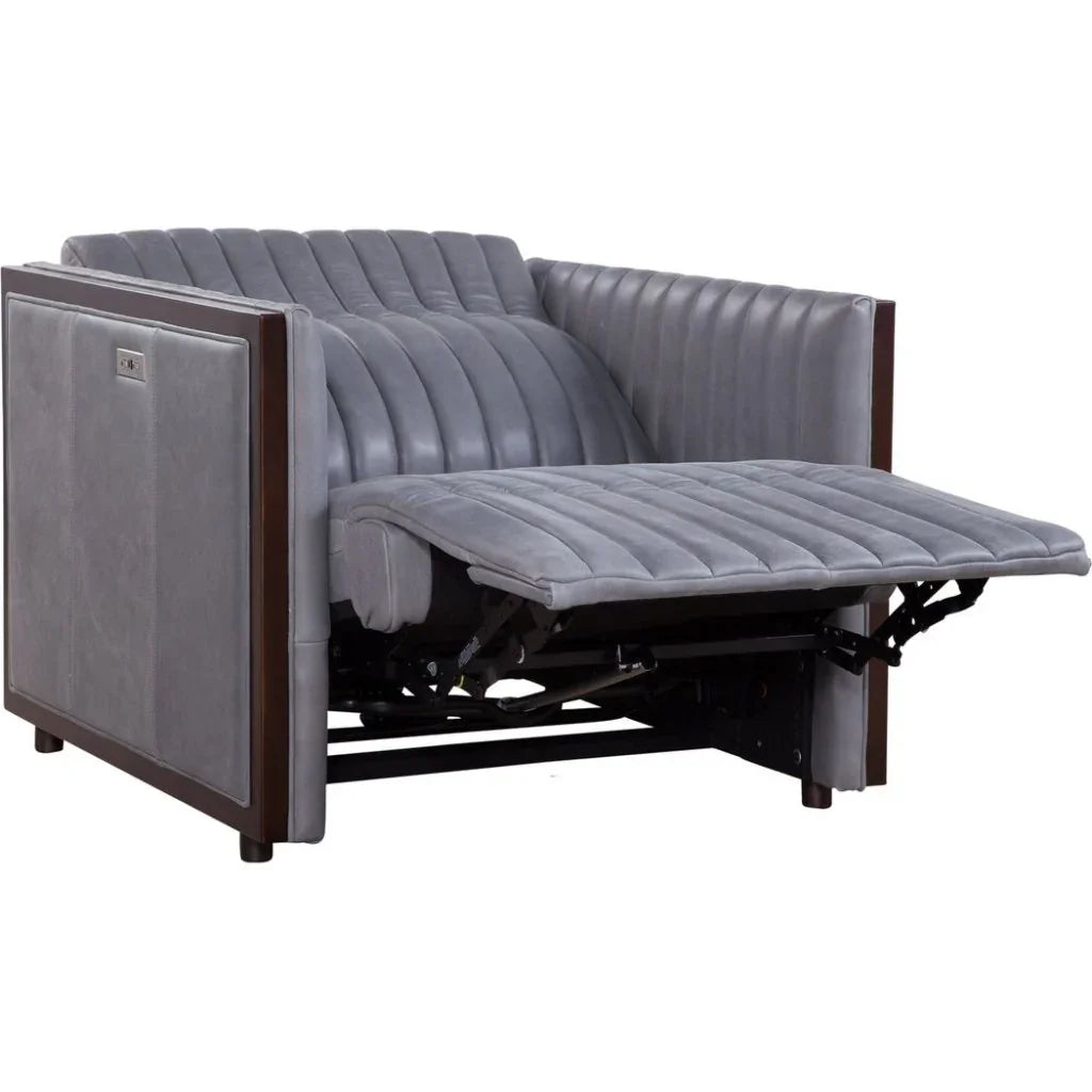 Havana Leather Usb Power Ports Chair - LOOMLAN - Olivia + Quinn - Club Chairs