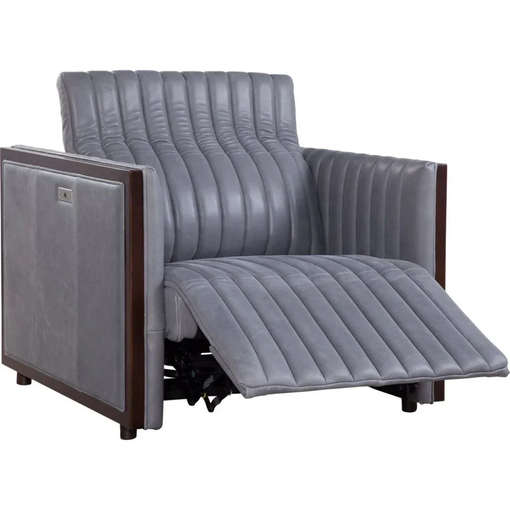 Havana Leather Usb Power Ports Chair - LOOMLAN - Olivia + Quinn - Club Chairs