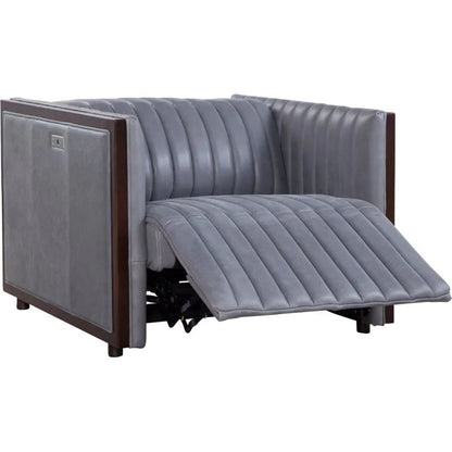 Havana Leather Usb Power Ports Chair - LOOMLAN - Olivia + Quinn - Club Chairs