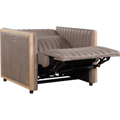 Havana Leather Usb Power Ports Chair - LOOMLAN - Olivia + Quinn - Club Chairs